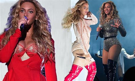 beyonce struts back on stage in daring outfits after celebrating 34th birthday daily mail online