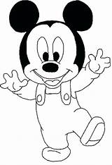 Coloring Mickey Mouse Pages Printable Baby Print Para Colorear Kids Dibujos Disney Bebe Head Color Drawings Colouring Tegning Gianfreda Drawing sketch template