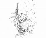 Deadshot Coloring Pages Getcolorings Printable Getdrawings Color sketch template