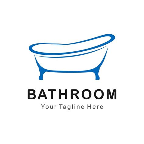 bath tub logo vector art icons  graphics