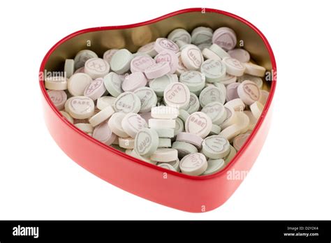 tin  mini love hearts stock photo alamy