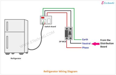 refrigerator wiring diagram  connection diagram home electrical wiring refrigerator