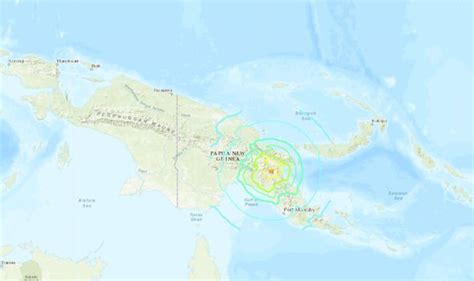 Papua New Guinea Earthquake Huge Magnitude 7 2 Strikes Ring Of Fire
