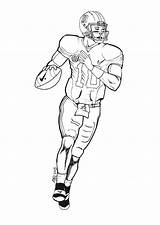 Coloring Football Pages Nfl Player Printable American Players Newton Cam Kids Drawing Manning Print Quarter Alabama Peyton Team Color Quarterback sketch template