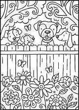 Coloring Pages Dog Cute Kids Printable Sheets Puppy Para Teens Book Dover Colorear Publications Coloriage Doverpublications Vk Color Dessin Colorier sketch template
