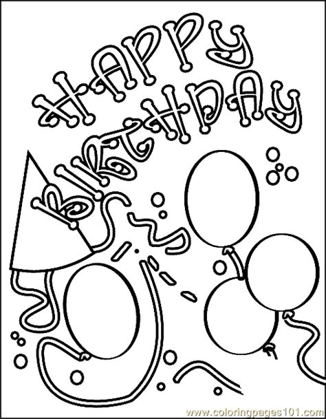 coloring pages birthday coloring page  entertainment holidays  printable coloring
