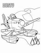 Coloring Planes Pages Dusty Disney Rescue Fire Crophopper Colouring Getcolorings Getdrawings sketch template