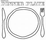 Plate Coloring Pages Dinner Food Sheet Print Empty Printable Color Plates Kids Seder Healthy Getcolorings Colorings Template Clipartbest Gif Templates sketch template
