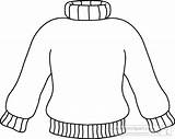 Sweater Clipart Clip Outline Winter Turtle Neck Coat Weather Cliparts Turtleneck Google Template Christmas Coloring Ugly Classroom Kids Clipground Kerst sketch template