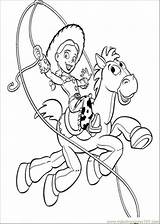 Toy Story Coloring Woody Pages Printable Sheriff Color Riding Horse His Jessie Para Book Cartoons Kleurplaat sketch template