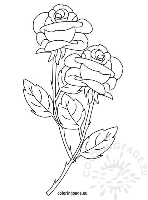 roses coloring page coloring page