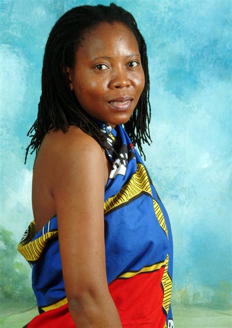 Dscf5722v Gabisile South African Zulu Model In Blue Swazi … Flickr