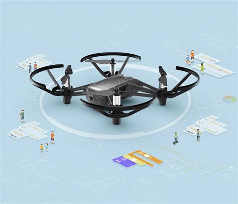 ryze tech tello  drone quadricoptere pret  voler rtf prises de vue aeriennes conradfr