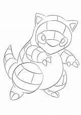Pokemon Coloring Sandshrew Pages Ice Kids Generation Type Color sketch template