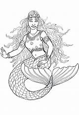Mermaid Pages Coloring Printable Dora Adults Shamrock Pretty Color Kids Template Print Adult Kingdom Detailed Getcolorings Hard sketch template