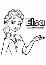 Elsa Frozen Coloring Face Pages Getcolorings sketch template