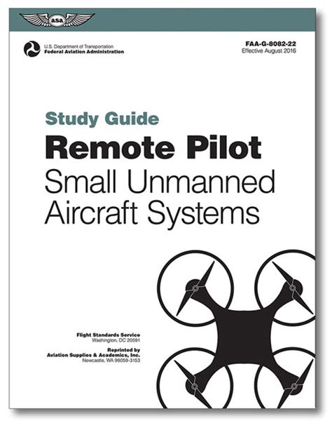 remote pilot small unmanned aircraft systems uas study guide