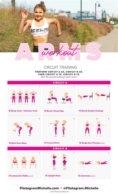 tone your arms with this women s arm workout — fitstagram michelle