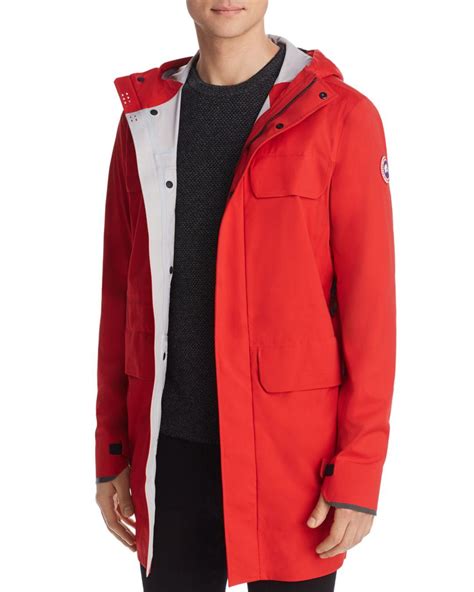 Canada Goose Goose Seawolf Packable Rain Jacket In Red For