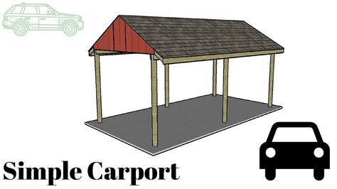 simple carport plans youtube