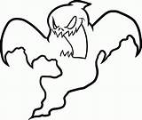 Coloring Ghost Pages Scary Very Printable Kids Popular sketch template