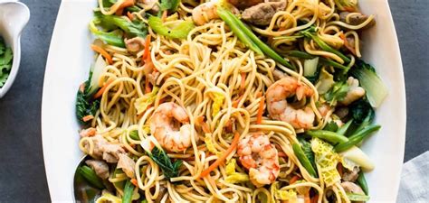 pancit canton is a party staple in the philippines these filipino stir