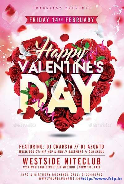 valentines day party flyer templates  flyer template