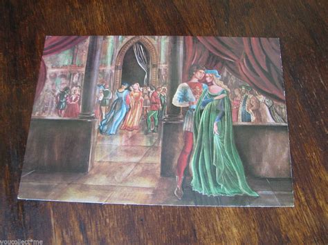 Romeo And Juliet S First Meeting Verona Vintage Postcard