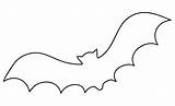 Bat Printable Large Easy Coloring Pages Templates Printablee sketch template