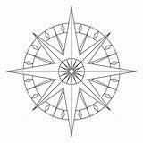 Compass Rose Blank Drawing Coloring Template Pages Clipart Line Google Kids Patterns Porch Ceiling Library Gif sketch template