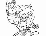 Coloring Saiyan Super Coloringcrew sketch template