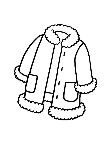 printable winter clothes coloring pages