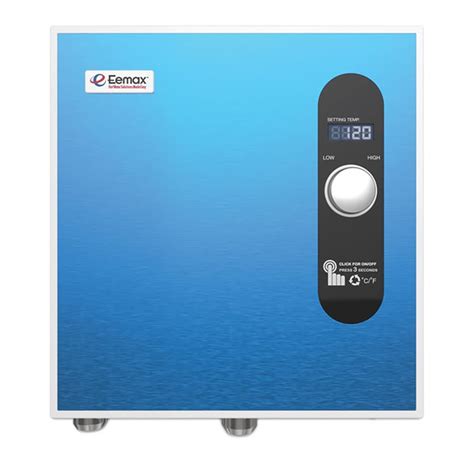 eemax  volt  kw  gpm tankless electric water heater  lowescom