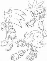 Coloring Sonic Shadow Super Silver Pages Vs Library Clipart Coloriage sketch template