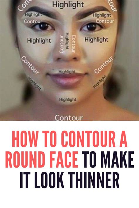 how to make a round face look thinner with makeup tips and tricks the