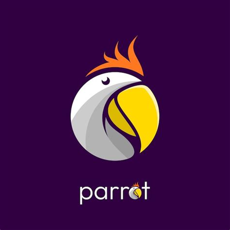 premium vector parrot head logo design inspiration