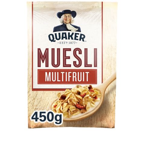 quaker havermout muesli multifruit zak