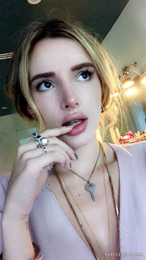 bella thorne new see through and sexy selfie
