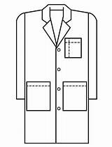 Coat Lab Clipart Apron Science Doctor Cliparts Clip Coats Men Library Scientist Clipground sketch template