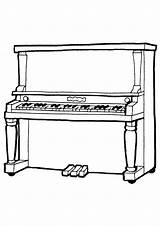 Strumenti Musicali Pianoforte Klavier Stampare Disegno Disegnidacolorareonline Ausmalbild Kategorien sketch template
