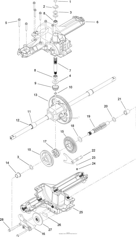 toro aprp lx lawn tractor  sn ab parts diagram  single speed