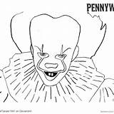 Pennywise sketch template