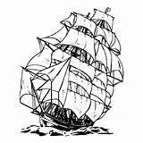 Zeilschepen Vroeger Voyage Clipground sketch template