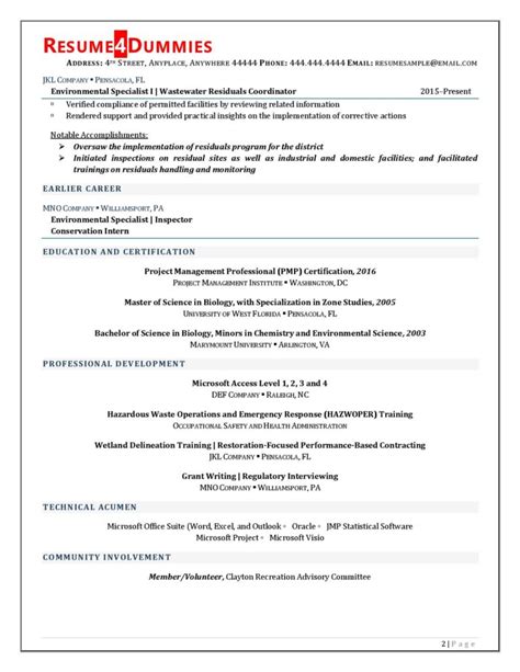 project coordinator resume  resumedummies