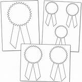 Ribbon Award Ribbons Place First Blue Printable Template Kids Awards Diy Craft Drawing Week Templates Clipart Coloring Participation Badges Graduation sketch template