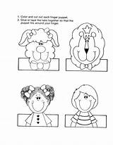 Finger Puppet Coloring Puppets Printable Templates Template Worksheet Family Sheets Activity Pages Sheet Lesson Frontiernet Curated Reviewed Daycare sketch template
