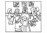Zeichenunterricht Colorare Kleurplaat Cours Malvorlage Tekenlessen Lezioni Lecciones Rupestre Disegni Aula Cores Educima sketch template