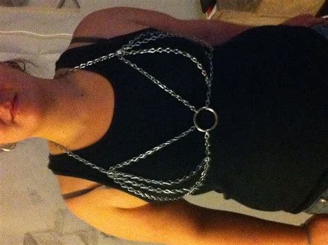 chain bikini top · a bra · metalwork and no sew on cut out keep