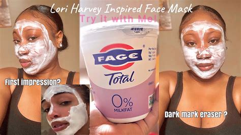 lori harveys yogurt face mask  glowy skin  impression youtube