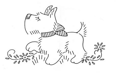 thetincat scottie dog embroidery patterns